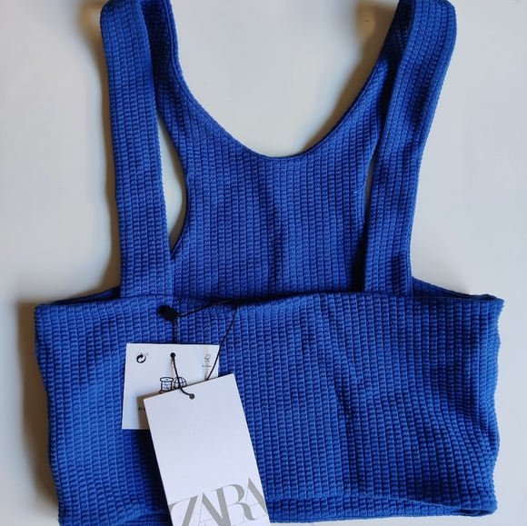 Zara blue crop top - Picture 2 of 2